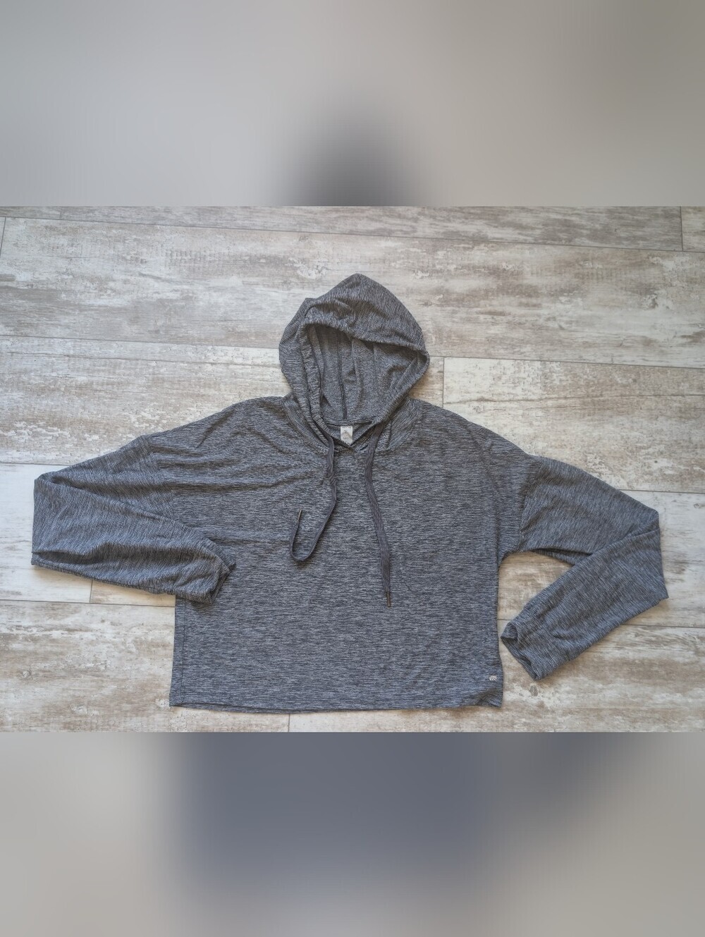 Marika Men's Gray Hooded Pullover Sweatshirt